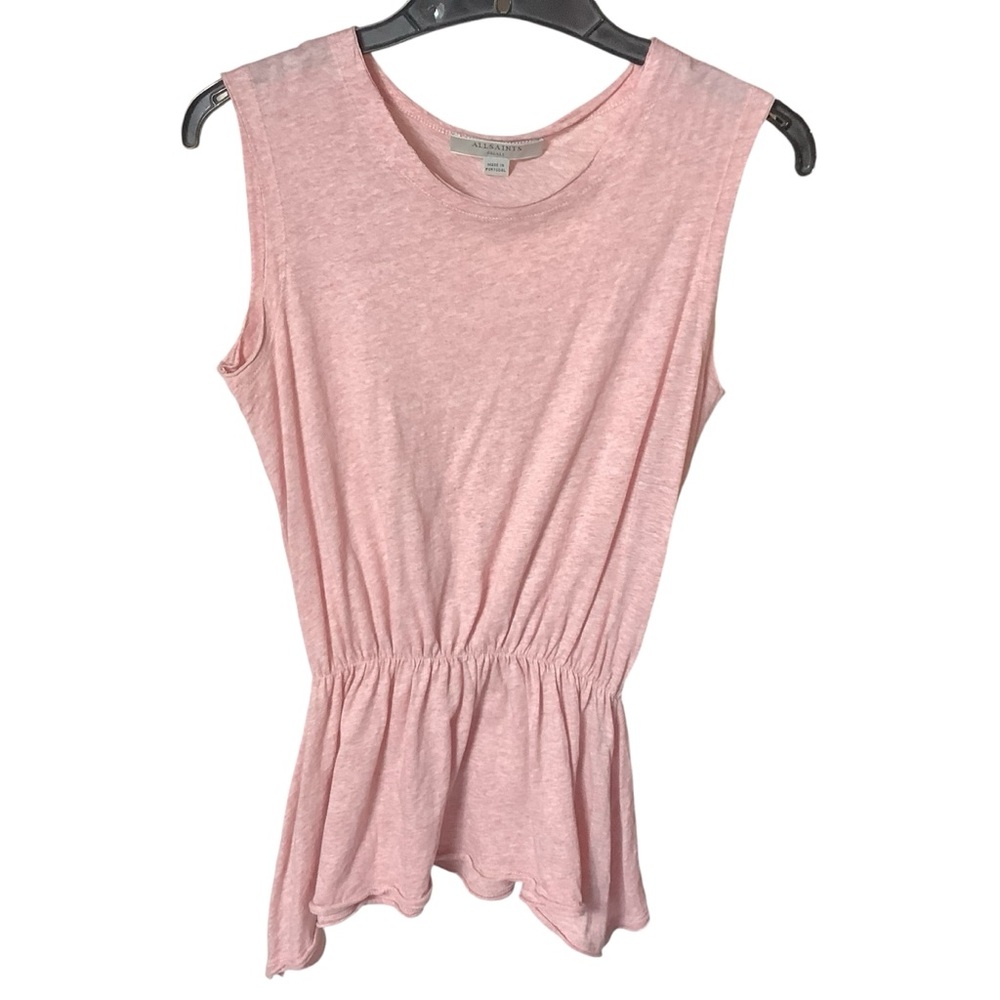 Pink All Saints Tank Top Elastic Waist